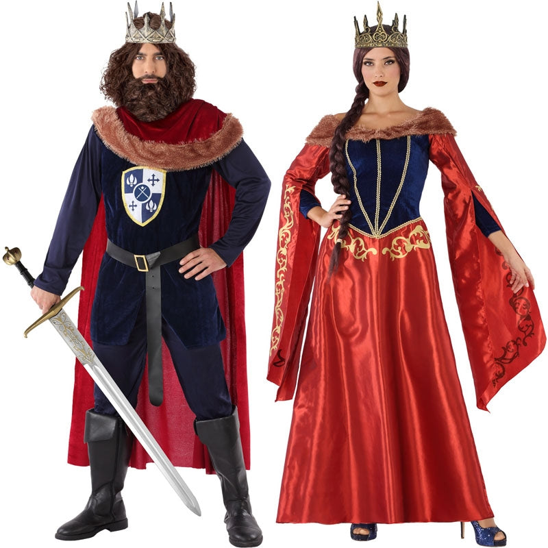 Regno Medievale 4 Poster Piatti Con Coppia Reale Eroi Eroi Cavalieri Avventure Castello Illustrazione Isolata Tradizioni Eroiche Image228183107 - Foto 4