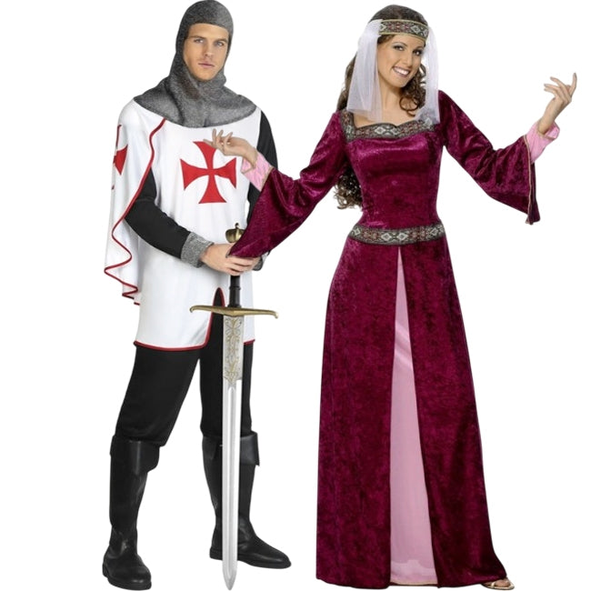 Costumi di coppia Crociati Medievali