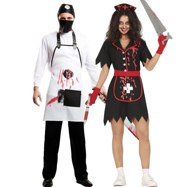 Costumi di coppia Dottore e Infermiera Killer