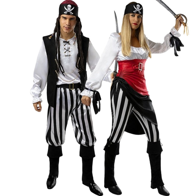 Costumi di coppia Pirati Avventurieri
