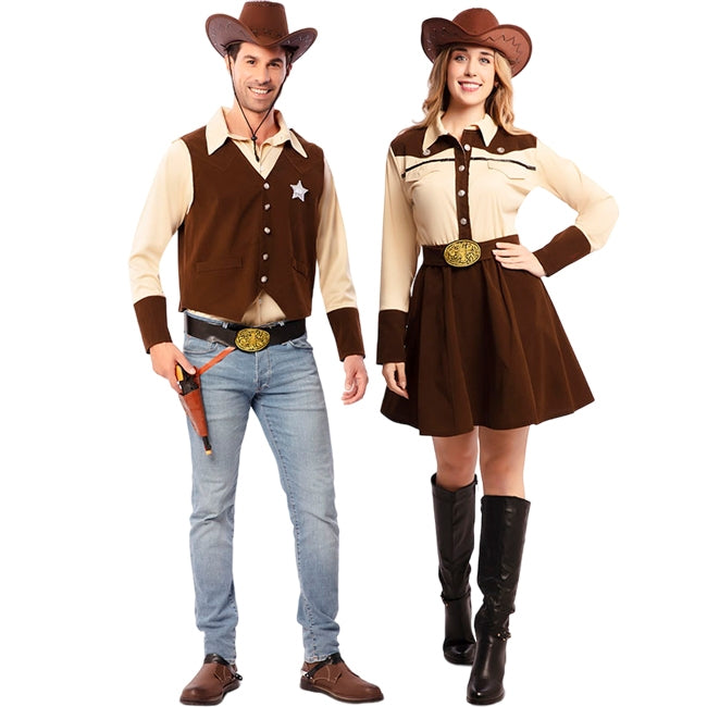 Costumi di coppia Sceriffi della Contea