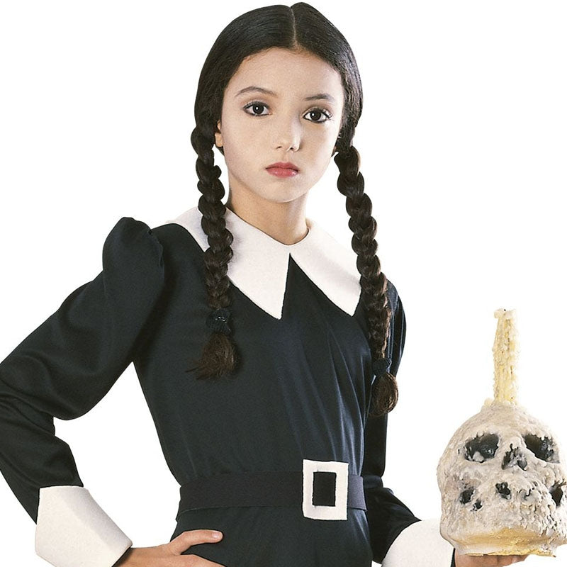 Peluca Niña de Familia Tétrica infantil