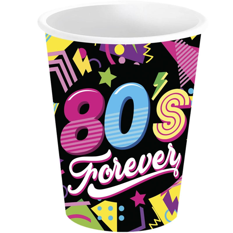 Vasos Fiesta años 80 para completar la decoración de tu fiesta temática