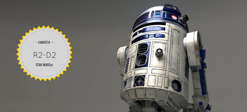 Disfrazarse de R2-D2 con una simple camiseta