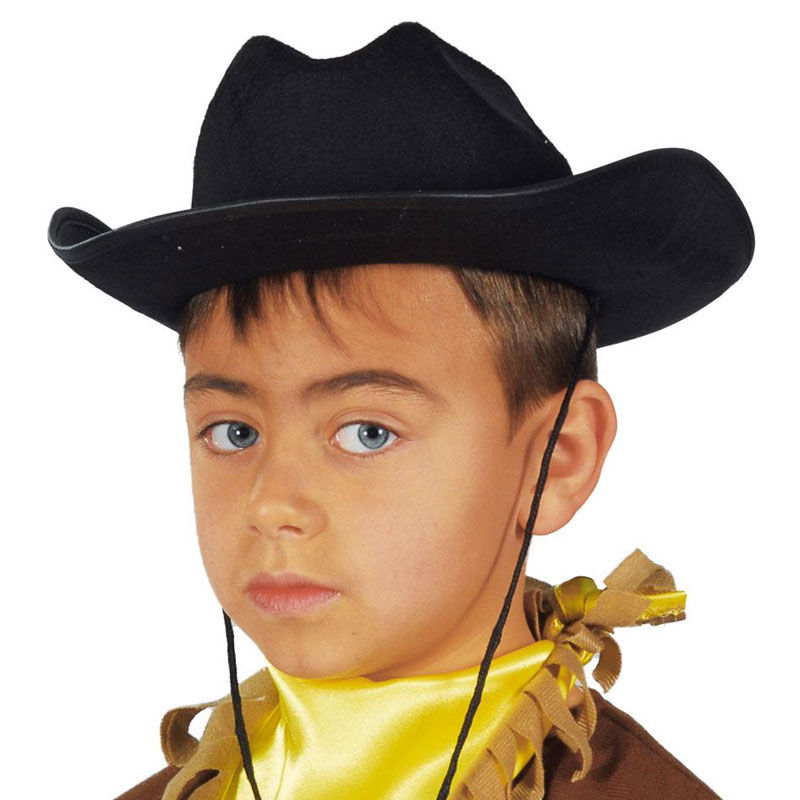 Cappello da Cowboy per Bambini Nero
