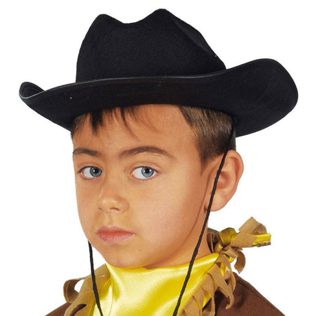 Cappello da Cowboy per Bambini Nero