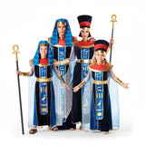 Gruppo Egizi in velluto blu