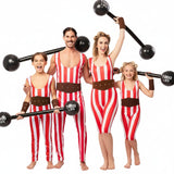 Gruppo Strongfamily del circo a strisce
