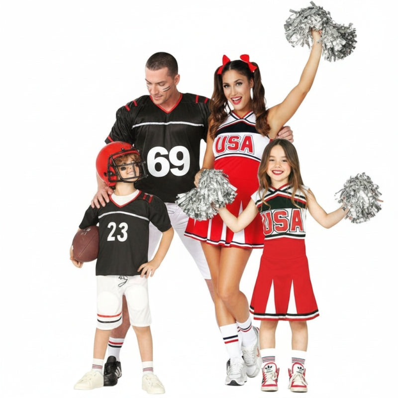 Gruppo Giocatori di Rugby - Cheerleaders