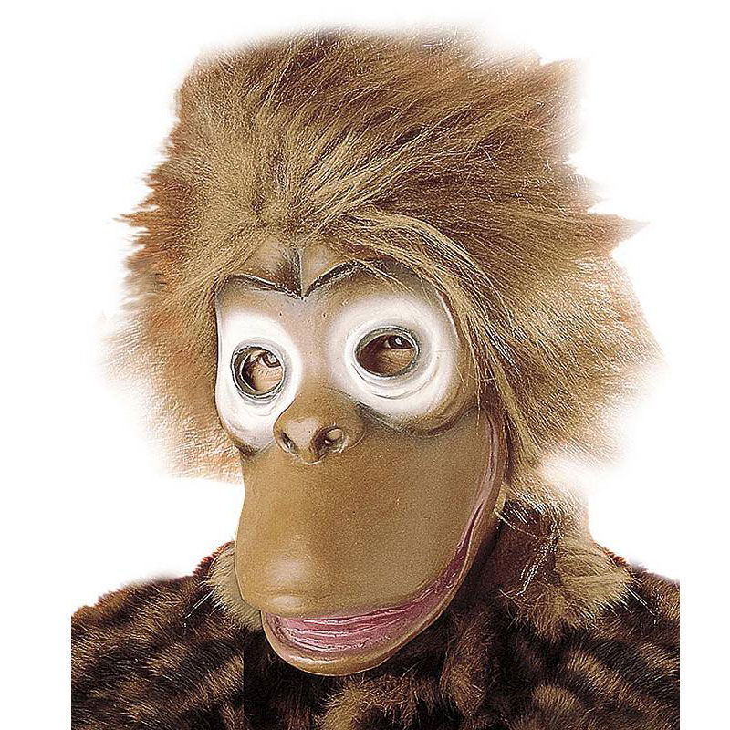 Maschera Di Carnevale Della Scimmia Babbuino Della Scimmia Del Primate Di Brown Image87680619 - Foto 6