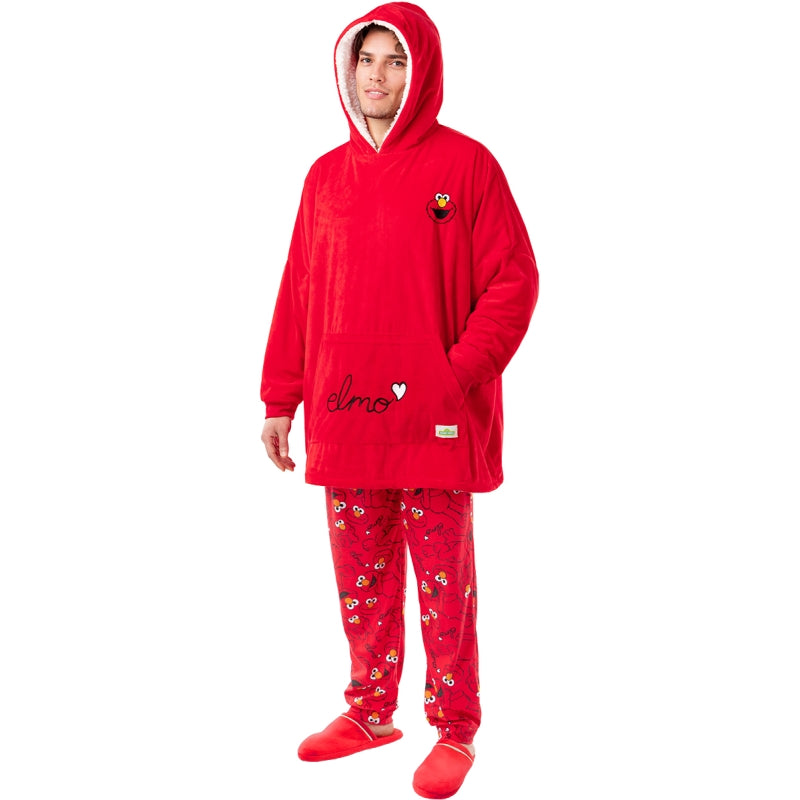 Bata de Elmo para adulto - Barrio Sésamo Detalle