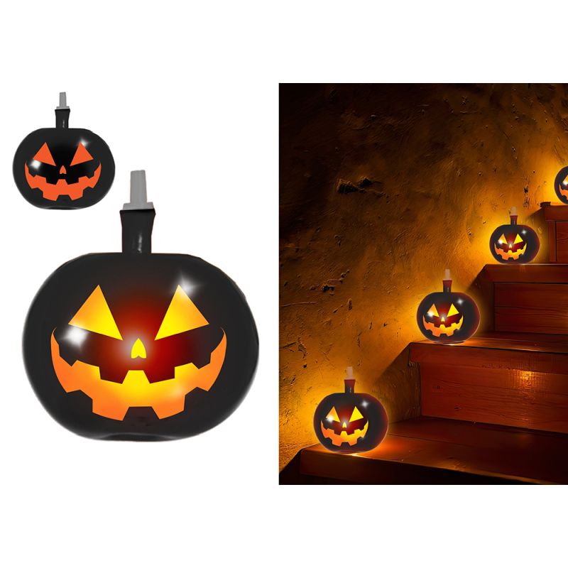 Borsa Palloncini Zucca Nera con Luce