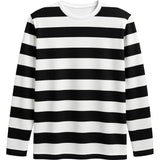 Camiseta de disfraz de Rayas blancas y negras para mujer Detalle