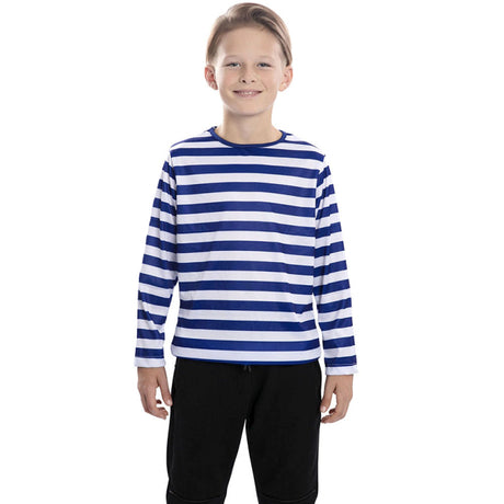 Camiseta de Rayas Azules y Blancas infantil