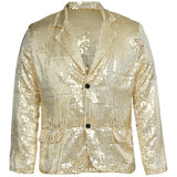 Chaqueta Lentejuelas Oro para Hombre Delante
