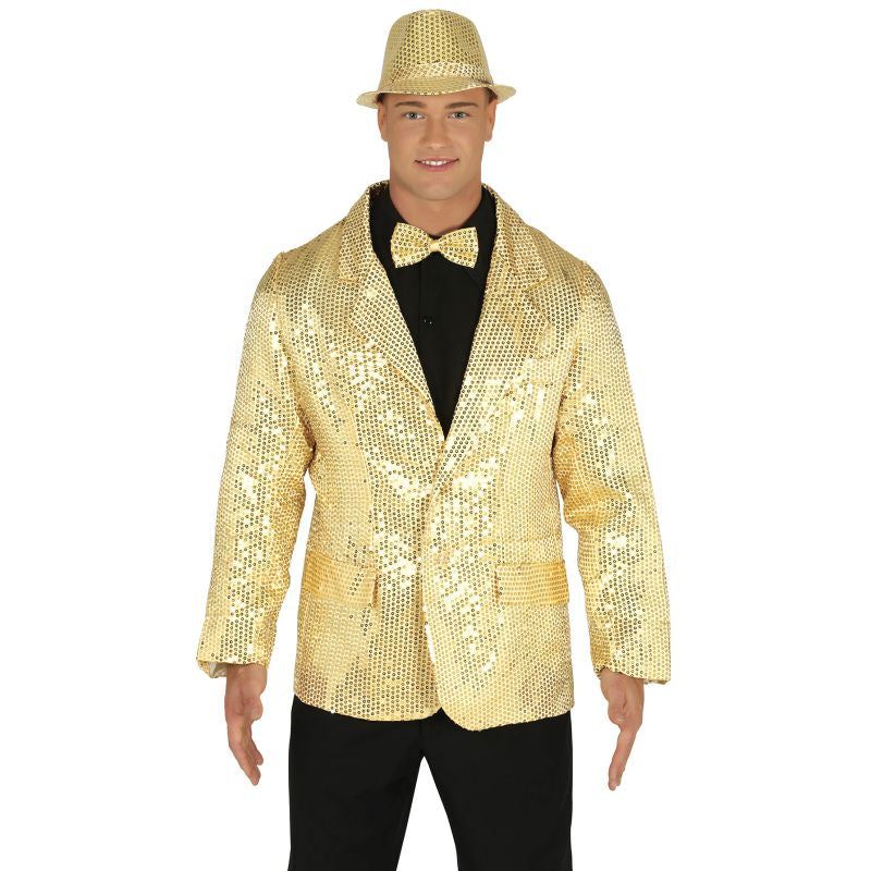Chaqueta Lentejuelas Oro para Hombre
