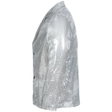 Chaqueta Lentejuelas Plata para Hombre Perfil