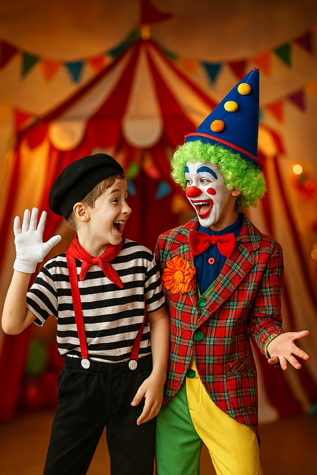 Costumi da clown e circo per bambino
