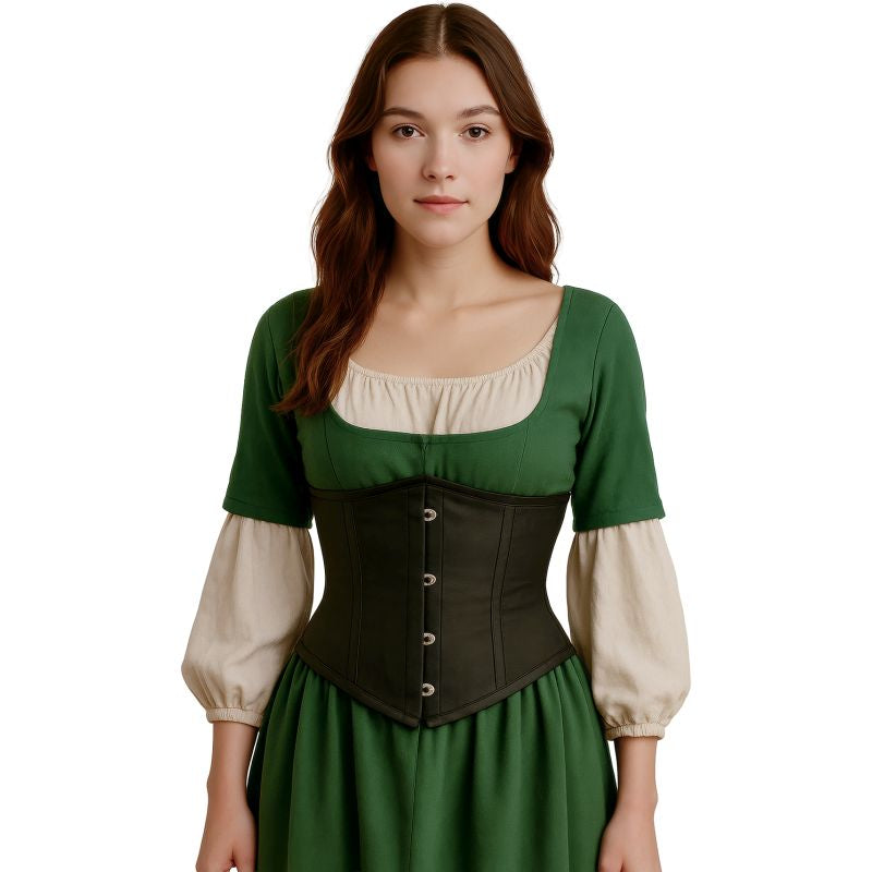 Corset Bajo Pecho Negro para mujer Medieval