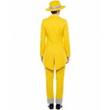 Disfraz de La Máscara - Jim Carrey amarillo para mujer Espalda
