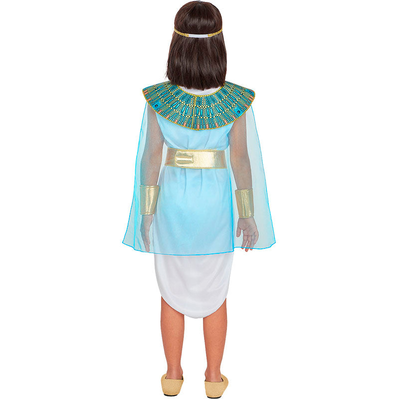 Wicked Costumes Costume Regina Egiziana Cleopatra Per Bambine - Con Vestito, Cintura, Copricapo E Accessori