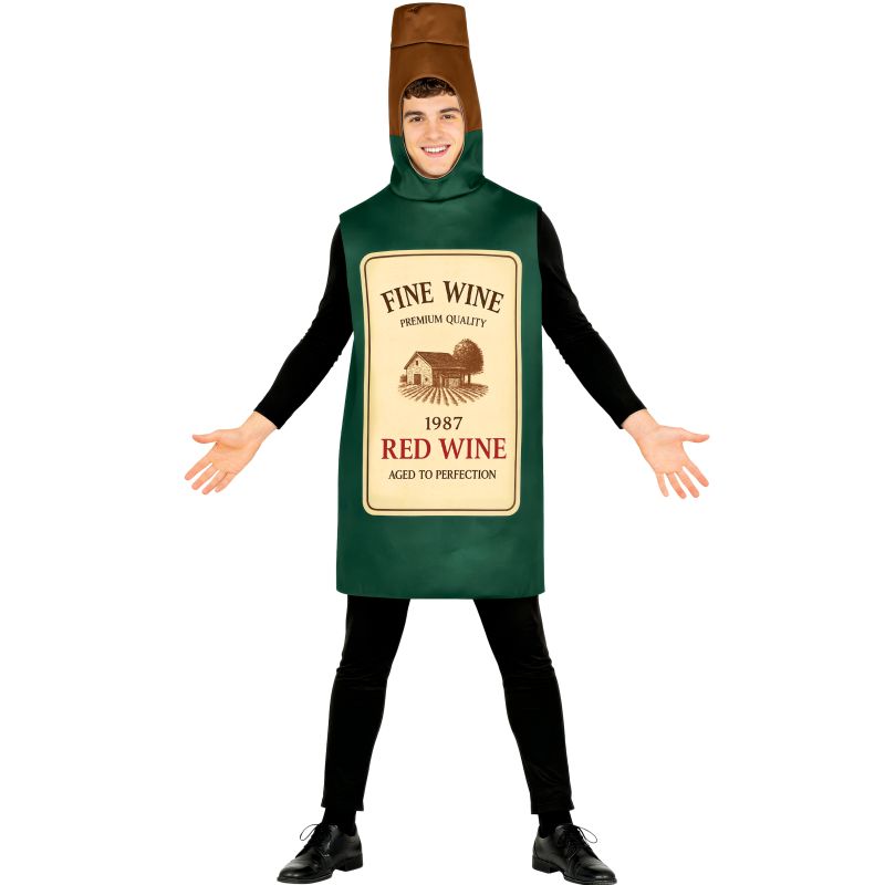 Disfraz de  Botella de Vino Tinto para hombre