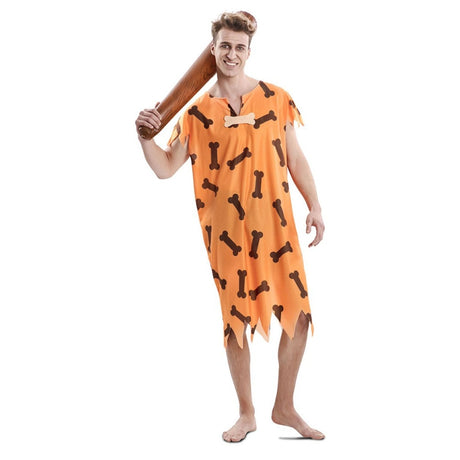 Disfraz de Cavernícola Naranja para hombre