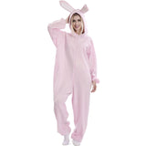 Disfraz de Conejo Rosa de Cuento adulto unisex