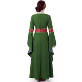 Disfraz de Dama Medieval Noble para mujer Espalda
