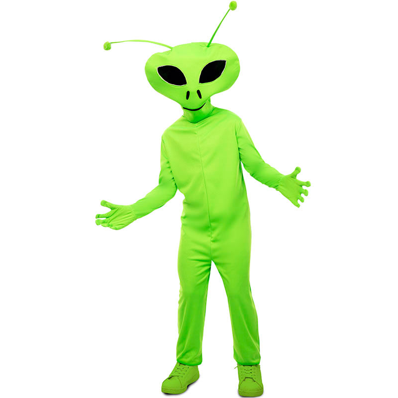 Costume Halloween Bambino Supereroe Extraterrestre Cattivo, Taglia 5-6 Anni (110-115cm) - Foto 6