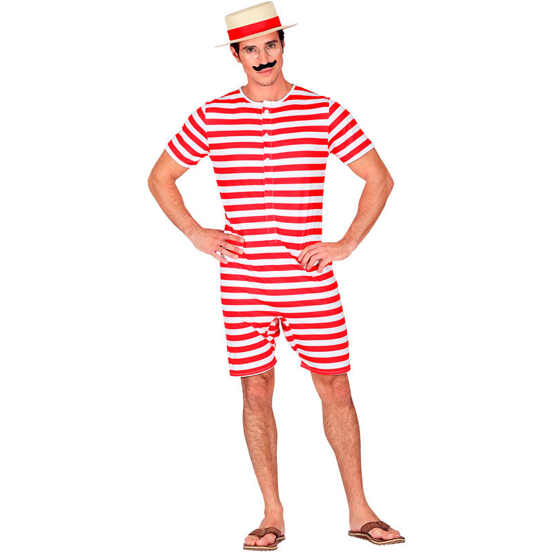 ▷ Costume Bagnante Rosso a Righe per uomo Acquistare online
