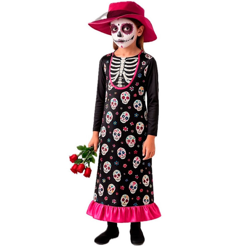 Disfraz de Catrina Muerte Infantil