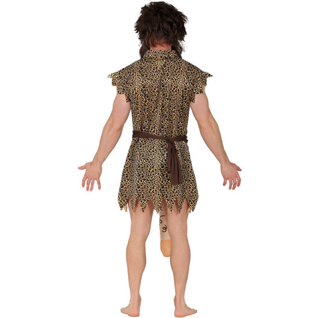 Disfraz de Cavernícola bien dotado para hombre Espalda