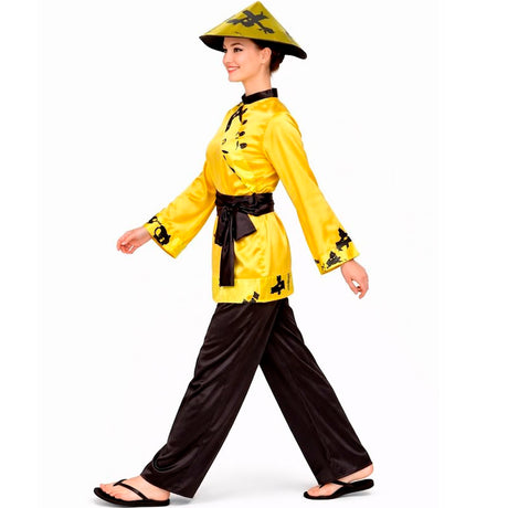 Disfraz de China Amarillo perfil