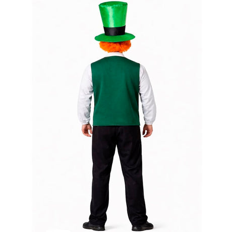 Disfraz de Duende San Patricio para hombre espalda