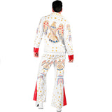 Disfraz de Elvis Rock and Roll para hombre Espalda