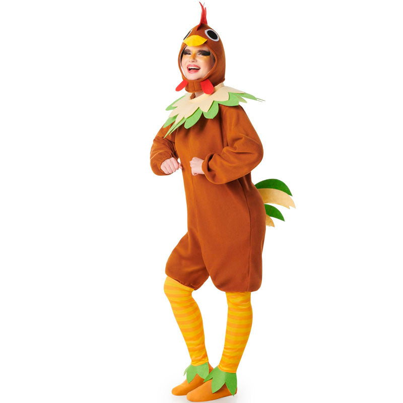 Disfraz de Gallina marrón para mujer