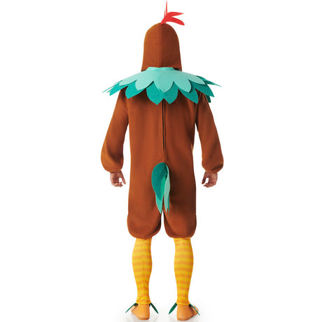 Disfraz de Gallo marrón para hombre Espalda