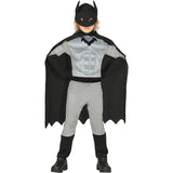 Disfraz de Héroe Murciélago con músculos para niño