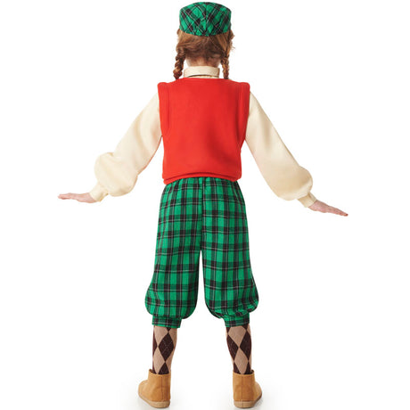 Disfraz de Jugadora de Golf para niña Espalda