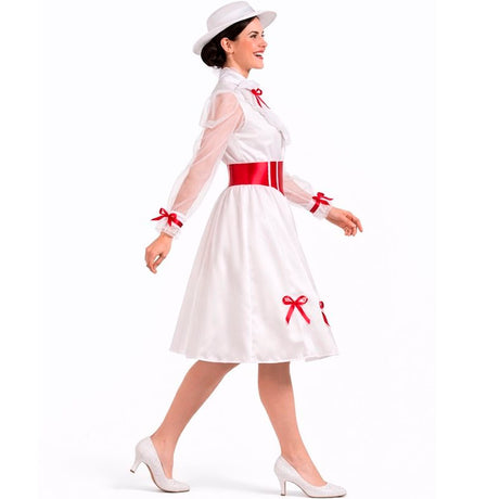 Disfraz de Mary Poppins mágica para mujer perfil