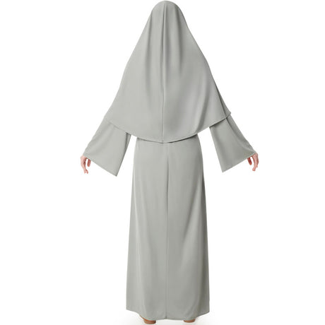 Disfraz de Monja Gris para mujer Espalda