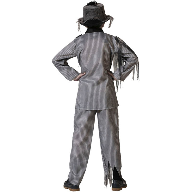 Disfraz de Novio Fantasma gris para niño Espalda