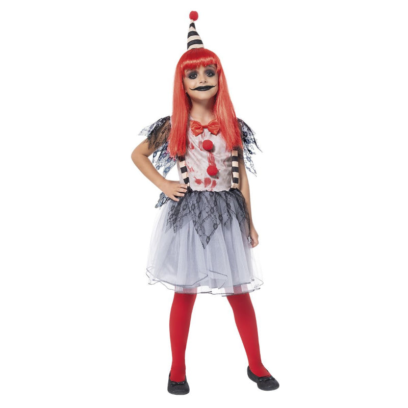 Costume Pagliaccetto Per Bambina &ndash; Tema Circo Con Cappellino, Giacca E Gonna, Per Halloween E Festival