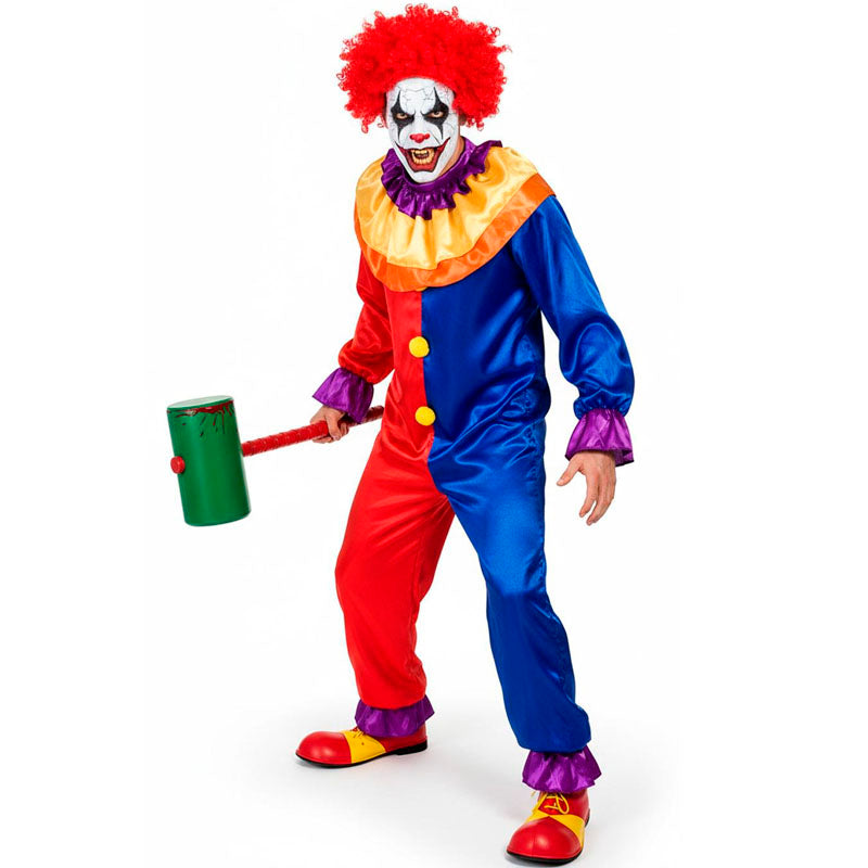 Costume Da Clown Spaventoso Per Bambini Con Coltello E Guanti - Completo Horror Per Halloween E Carnevale - Disponibile In 4 Taglie (S, M, L, XL)