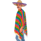 Disfraz de Poncho Mexicano con gorro para hombre Perfil