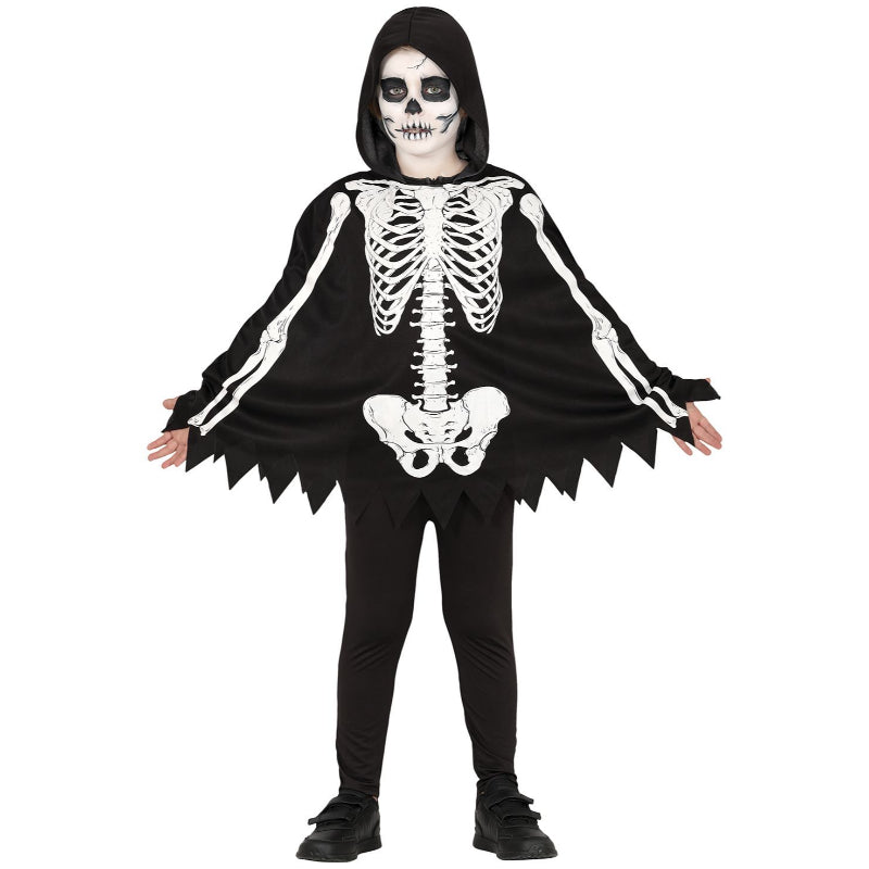 Costume Da Scheletro Bambino Kidken - Set Completo Con Tutù O Cappotto - Per Halloween E Feste In Maschera