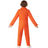 Disfraz de Preso Convicto naranja infantil Espalda