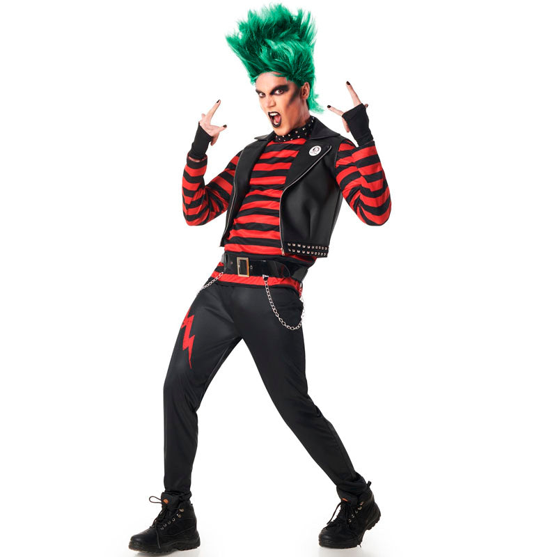 11 Pezzi Costume Rock Accessori, Accessori Costume Punk con Falso Tatuaggio Maniche Copre Bandana Nero PU Guanti Bracciale Occhiali da Sole Chitarra Gonfiabile e Anelli per Donne Uomini Adulti Festa 11 Pezzi Costume Rock Accessori, Accessori Costume Punk con Falso Tatuaggio Maniche Copre Bandana Nero PU Guanti Bracciale Occhiali da Sole Chitarra Gonfiabile e Anelli per Donne Uomini Adulti Festa