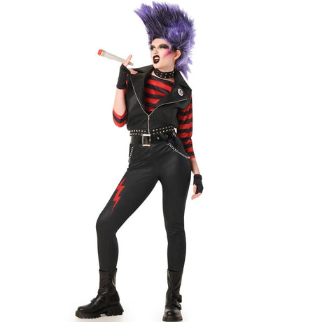 Disfraz de Punky rock para mujer